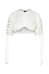 Crop top de mujer Pinko con cordones trenzados MIAMI