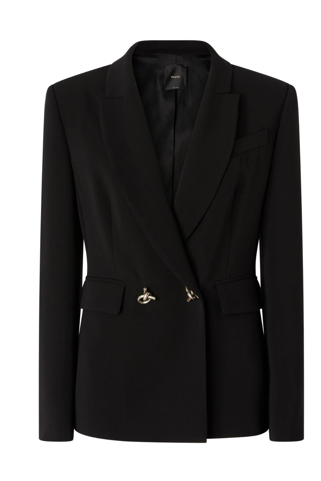 Chaqueta de mujer Pinko Grenoble en cady técnico con botones metálicos