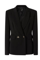 Chaqueta de mujer Pinko Grenoble en cady técnico con botones metálicos