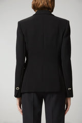 Chaqueta de mujer Pinko Grenoble en cady técnico con botones metálicos