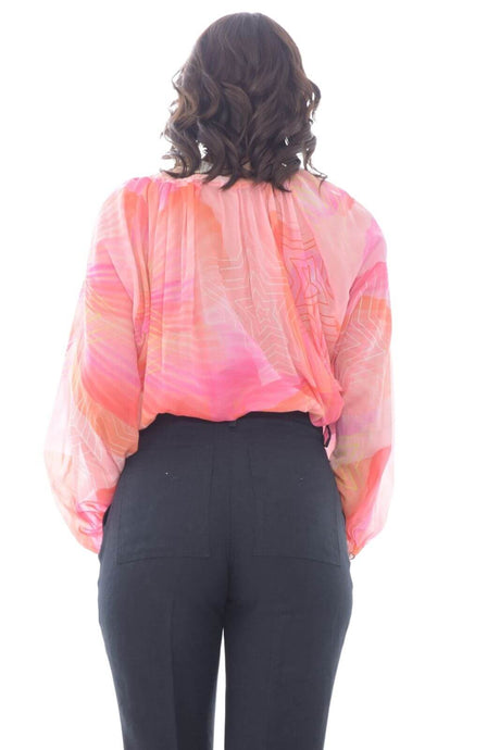 Forte Forte Blusa de mujer con cordón en el cuello.