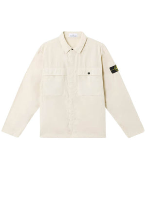 Stone Island men's overshirt in stretch cotton 'parachute' fabric
