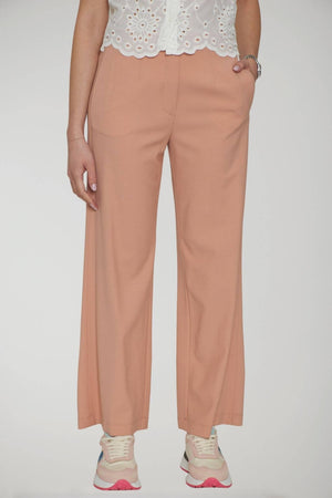 Pantalones de crepé de viscosa para mujer Pomandere