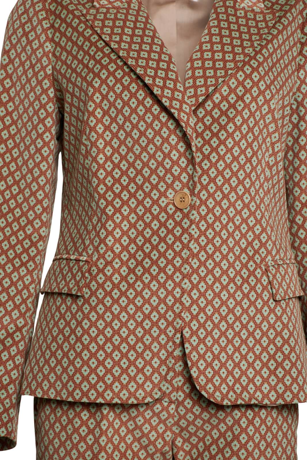 1961 Milano Tailleur donna ciniglia stampa dettaglio