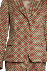 1961 Milano Tailleur donna ciniglia stampa dettaglio