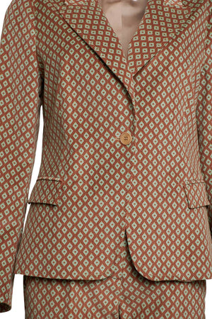 1961 Milano Tailleur donna ciniglia stampa dettaglio