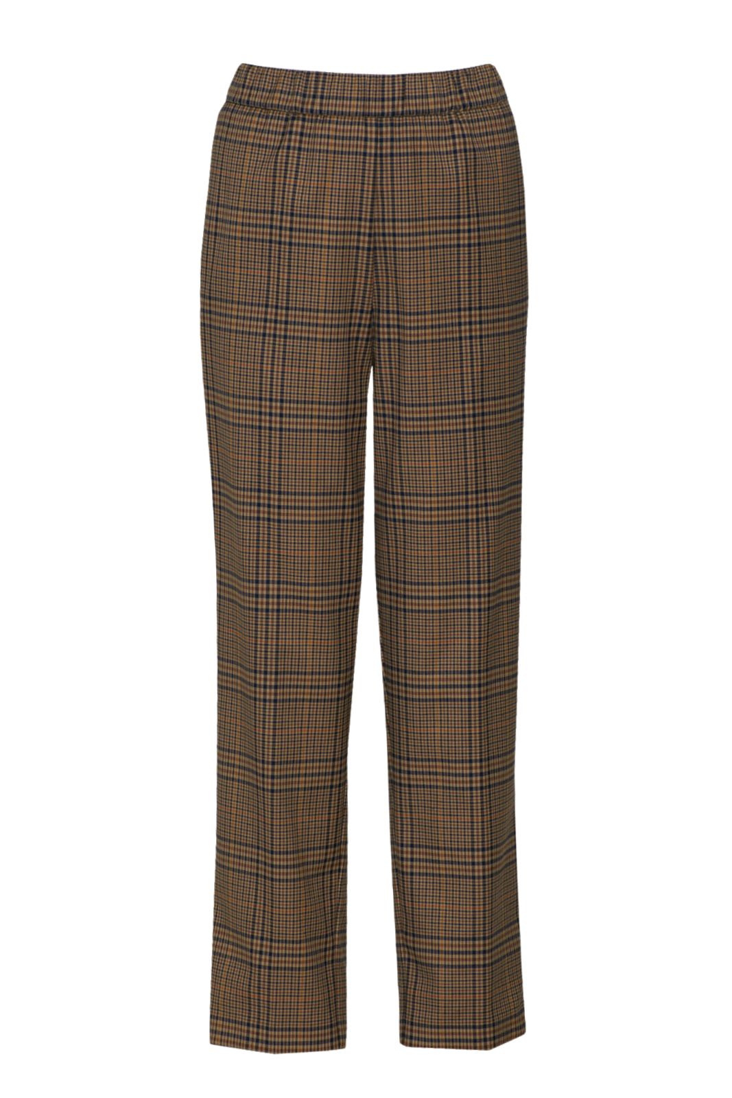 1961 Milano Pantaloni slip-on in fantasia principe di Galles con vita elastica