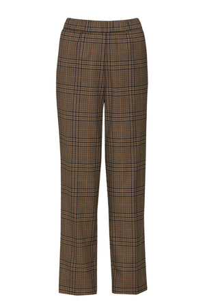 1961 Milano Pantaloni slip-on in fantasia principe di Galles con vita elastica