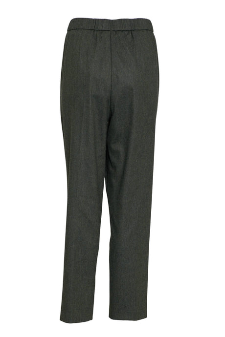 Pantalone donna in lana slip on retro