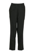Pantalone donna in lana slip on fronte nero