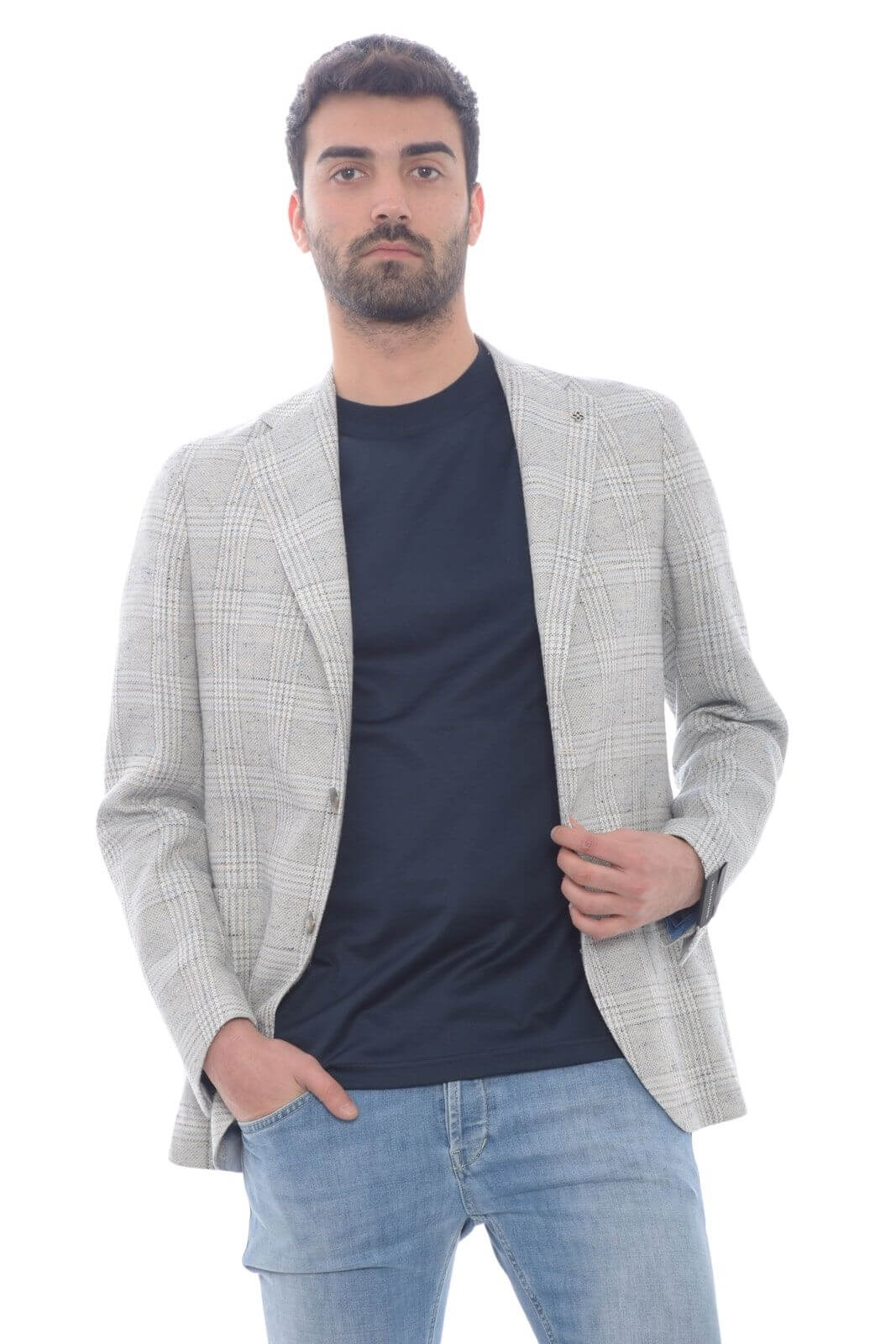 Tagliatore giacca uomo fantasia check