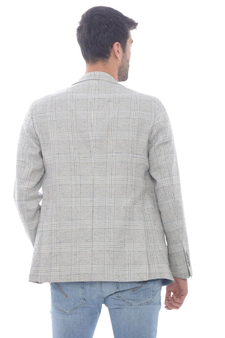Tagliatore men's check pattern jacket