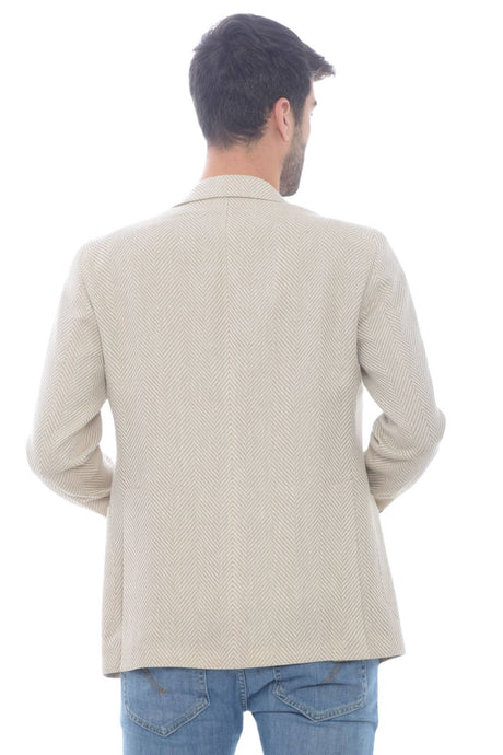 Tagliatore men's herringbone pattern jacket