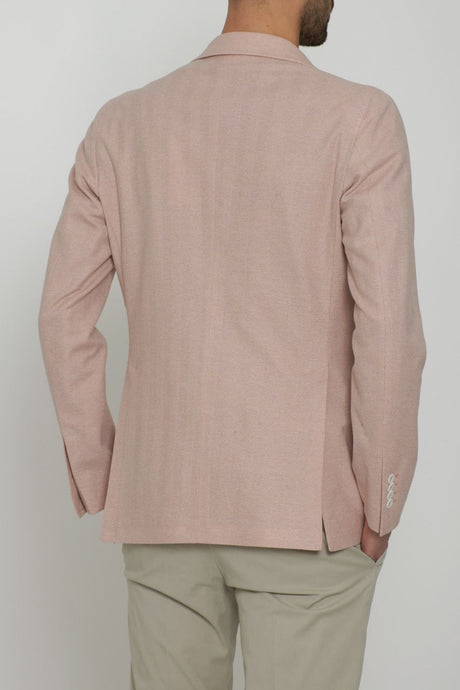 Tagliatore men's jacket with knitted effect