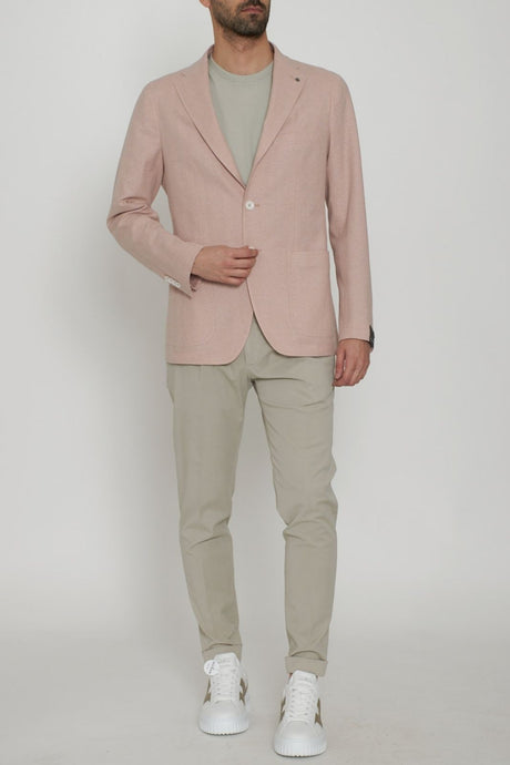 Tagliatore men's jacket with knitted effect