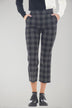 Twinset pantaloni donna a palazzo fantasia check