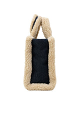 MC2 Saint Barth Borsa Donna Vanity Mini Shearling Denim Dark