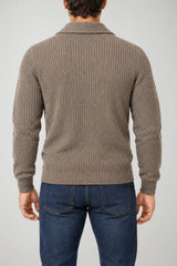 Brooksfield Cardigan Uomo in lana melange