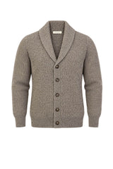 Brooksfield Cardigan Uomo in lana melange