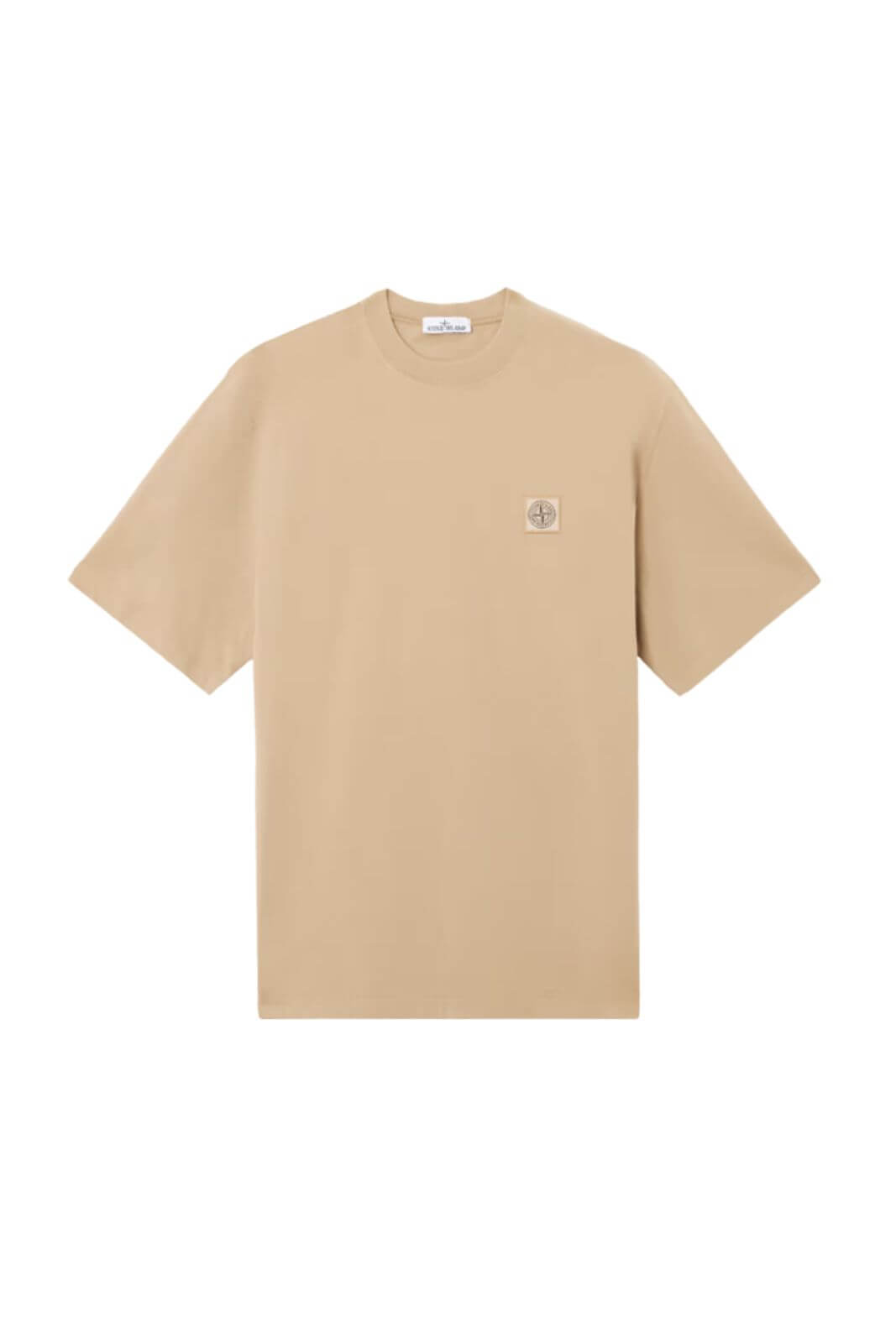 Camiseta de hombre Stone Island de jersey de algodón orgánico peinado