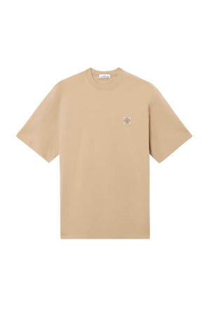 Camiseta de hombre Stone Island de jersey de algodón orgánico peinado