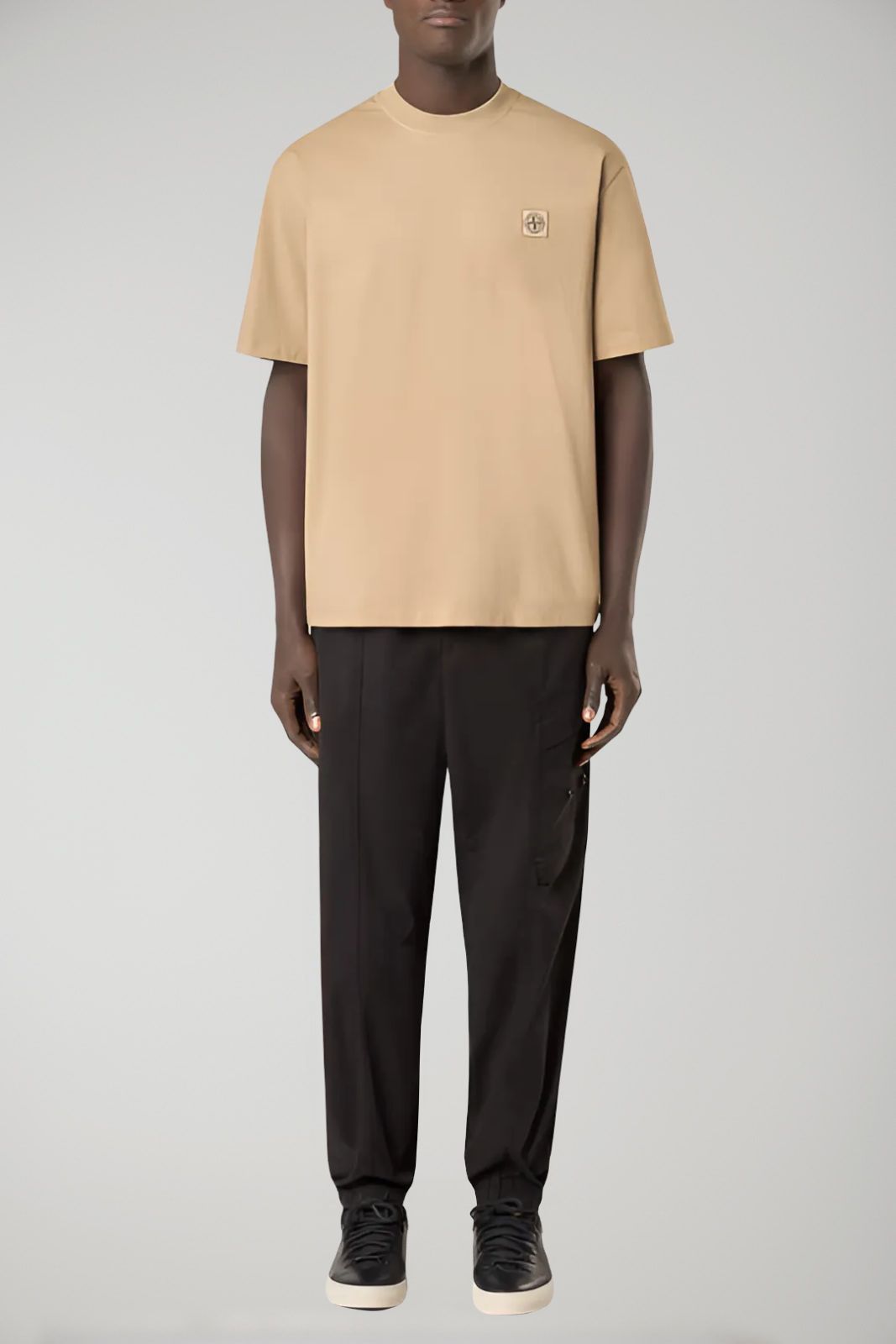 Camiseta de hombre Stone Island de jersey de algodón orgánico peinado