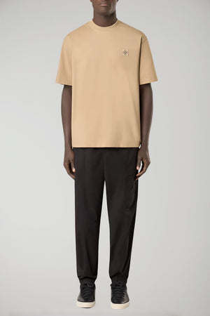 Camiseta de hombre Stone Island de jersey de algodón orgánico peinado