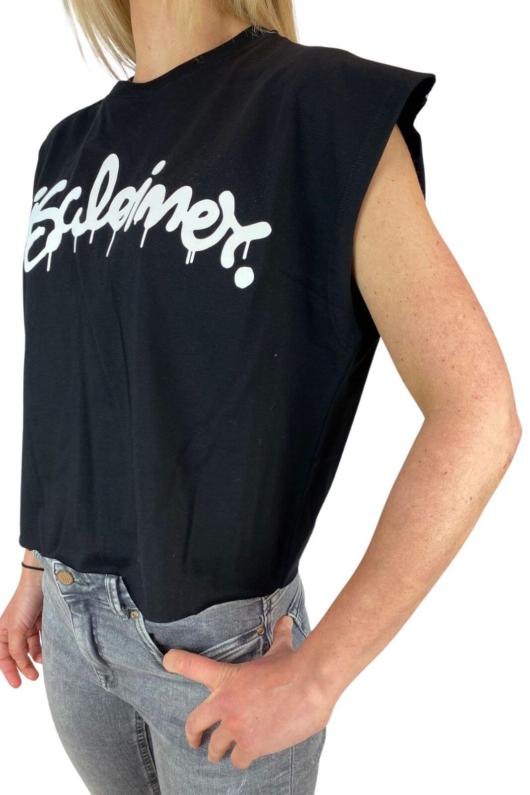 Disclaimer T Shirt donna con logo