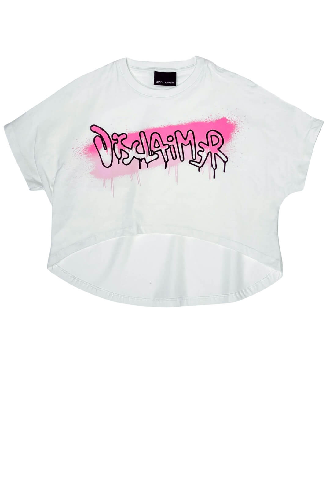 Camiseta corta para mujer con descargo de responsabilidad