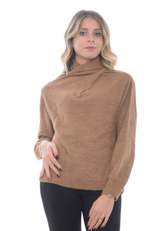 Sfizio Women's Knitted High Neck Sweater