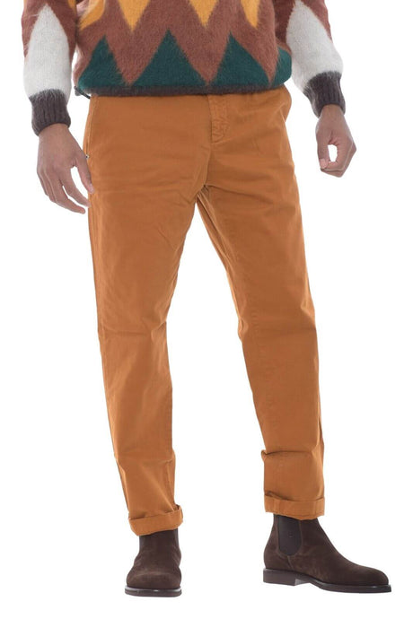 White Sand pantaloni uomo in gabardina stretch
