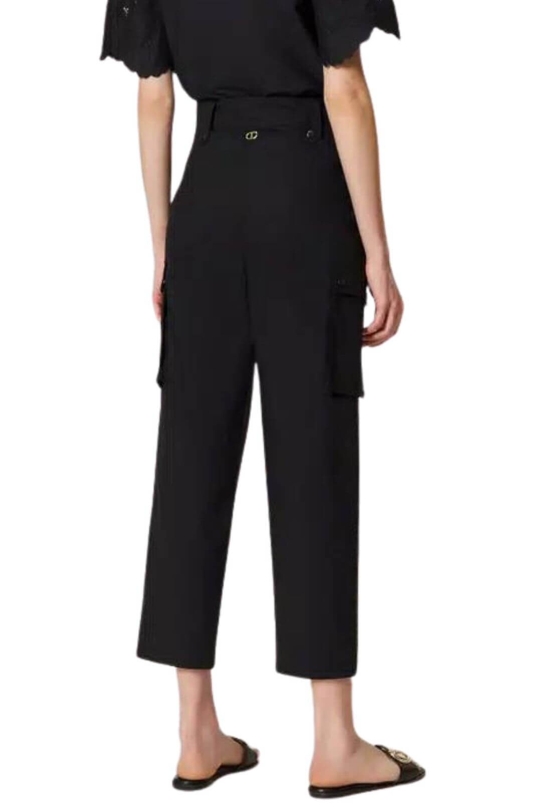 Twinset pantaloni donna cargo crop