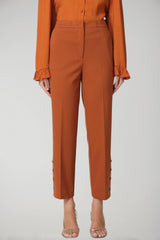 Twinset Women's Cropped Trousers in Milanese Stitch