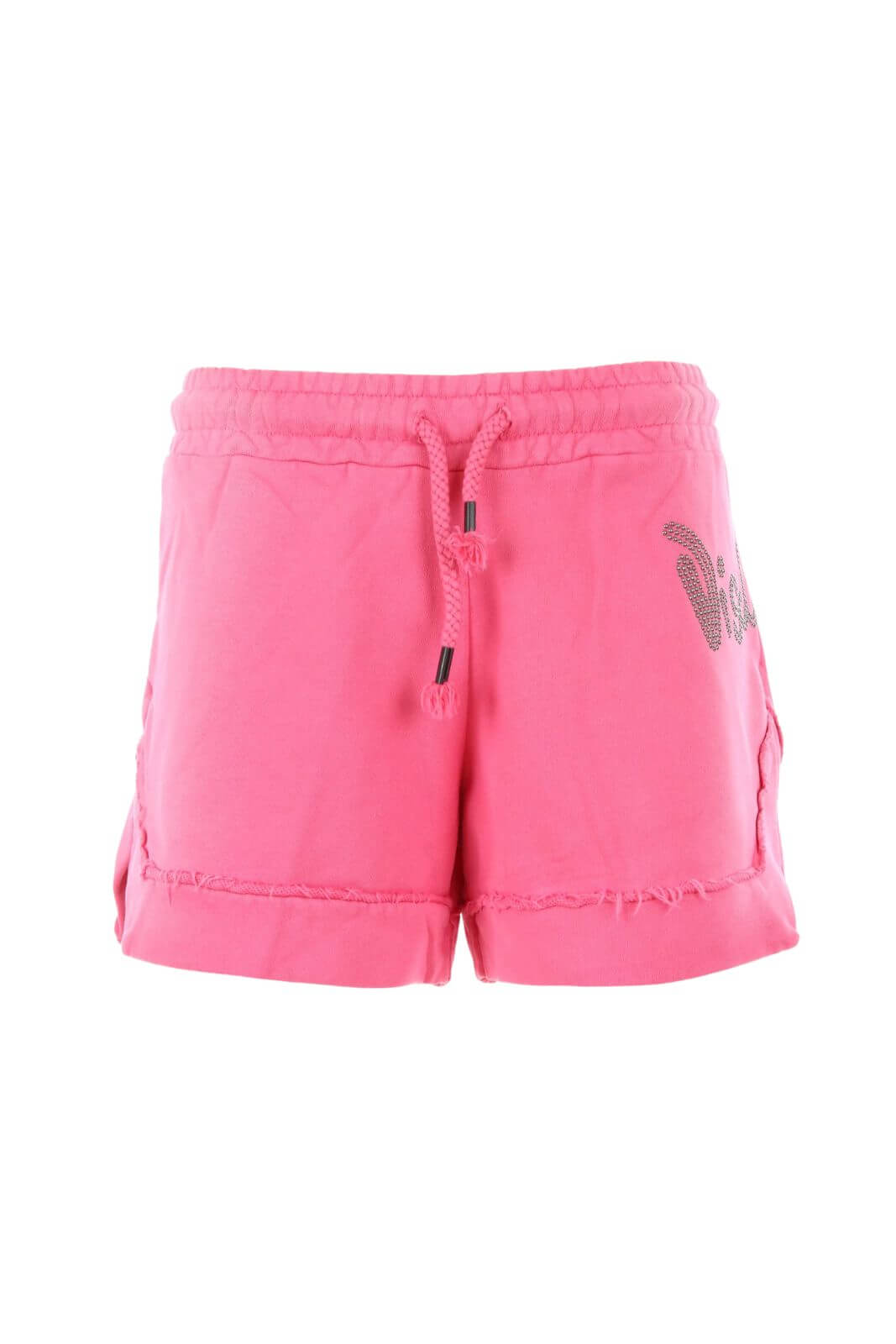 Aviso legal: pantalones cortos para mujer con logotipo tachonado