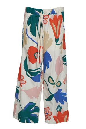 PDR Pantalone Donna cropped stampa floreale
