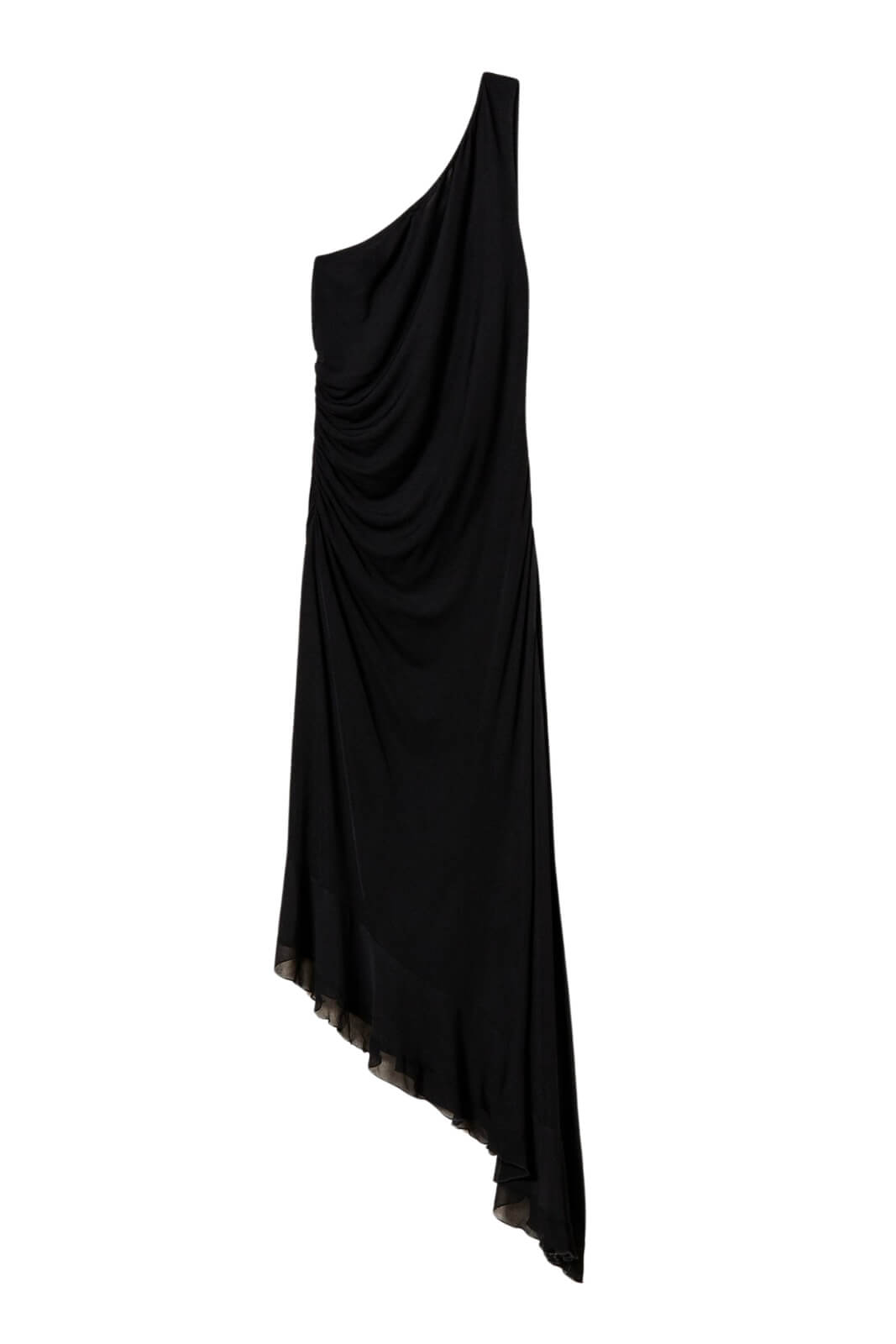 Vestido de un solo hombro con drapeado lateral para mujer de Twinset