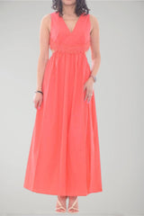 Vestido de mujer Twinset Milano con encaje y abertura