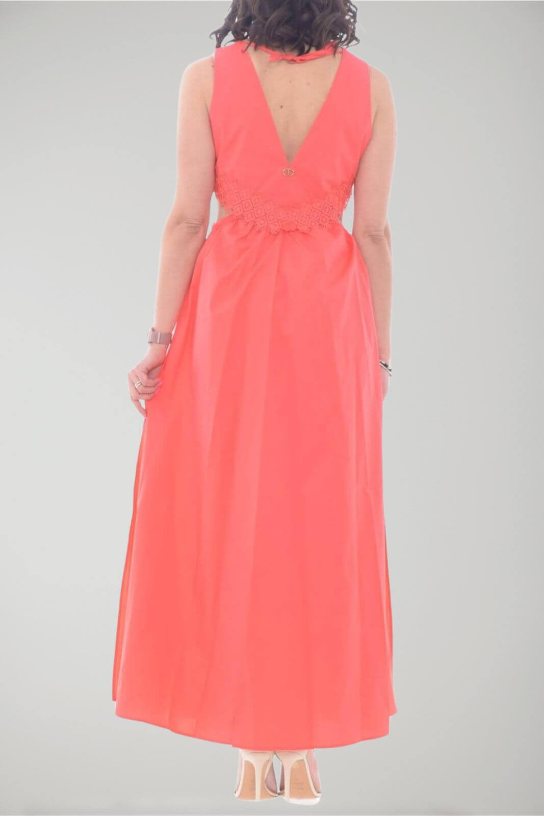 Vestido de mujer Twinset Milano con encaje y abertura