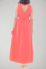 Vestido de mujer Twinset Milano con encaje y abertura