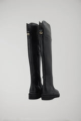 Twinset Milano women's hammered leather boots