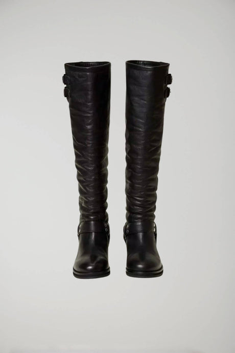 Botas altas de piel con tiras 'Darcy' para mujer de Twinset Milano