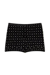 Pantalones cortos de terciopelo bordado para mujer de Twinset Milano