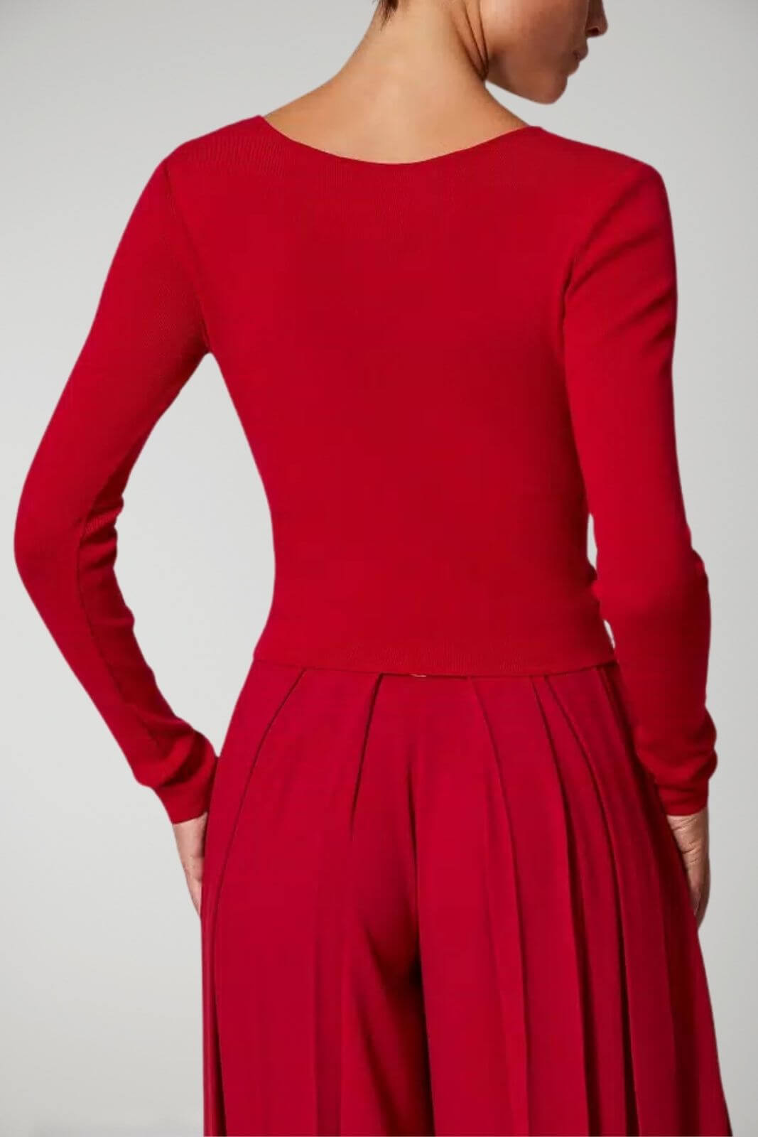 Jersey de mujer Twinset Milano con escote de lágrima doble