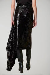 Twinset Milano gonna donna longuette con paillettes