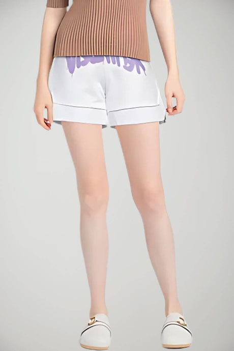Disclaimer Women's Shorts with Spray-Effect Logo