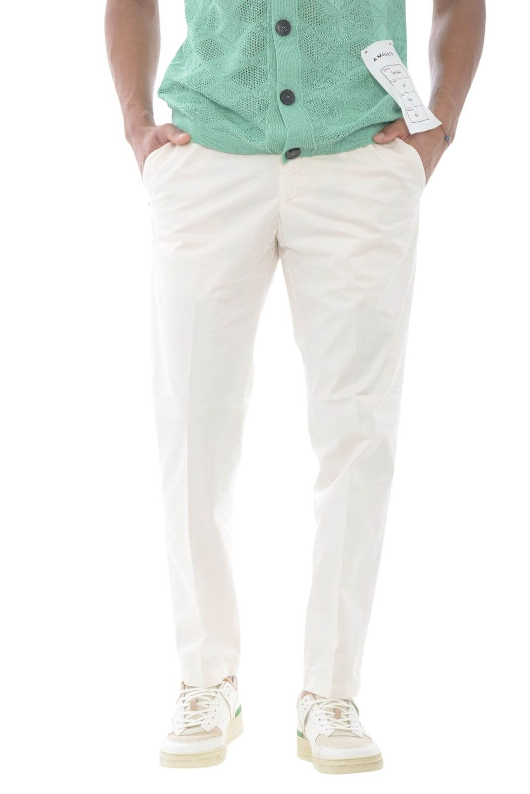 Pantalón de gabardina de hombre White Sand Greg