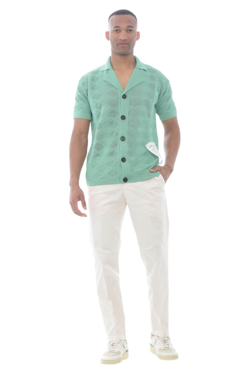 Pantalón de gabardina de hombre White Sand Greg