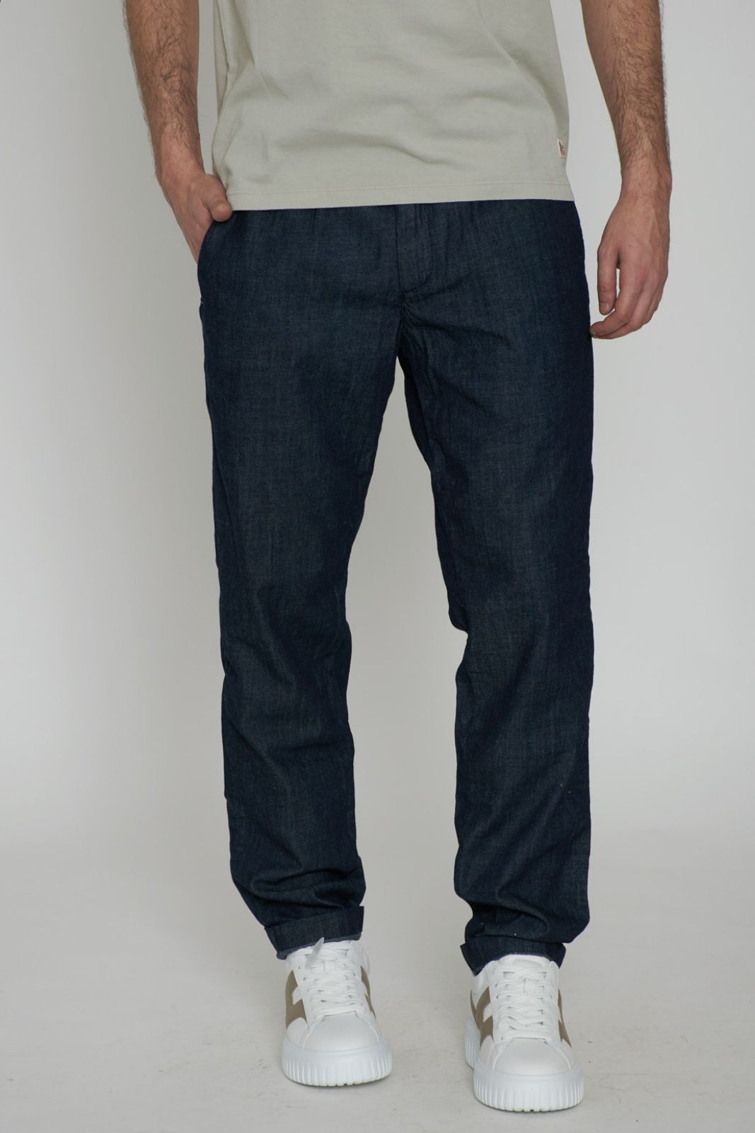 White Sand men's jeans-effect trousers