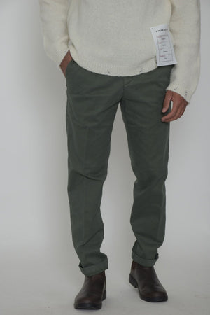 White Sand pantaloni uomo in gabardina