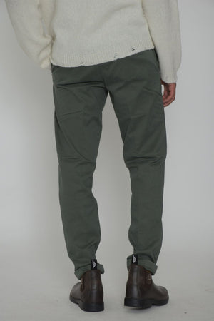 White Sand pantaloni uomo in gabardina